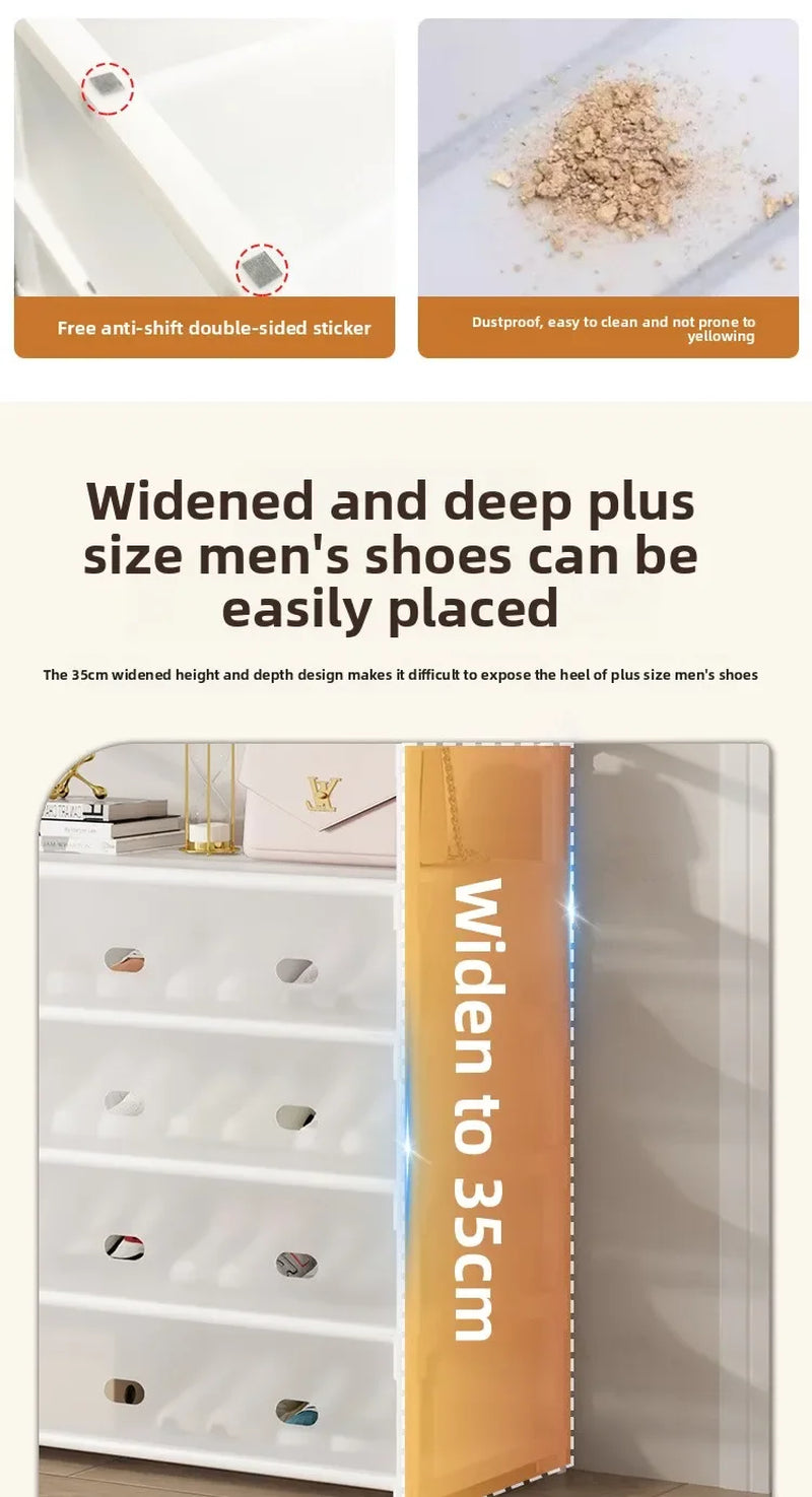 Multi-Layer Door-Mounted Shoe Hat Rack - Simple Assembly Household Integrated Multi-Functional Storage Cabinet for Home Use
